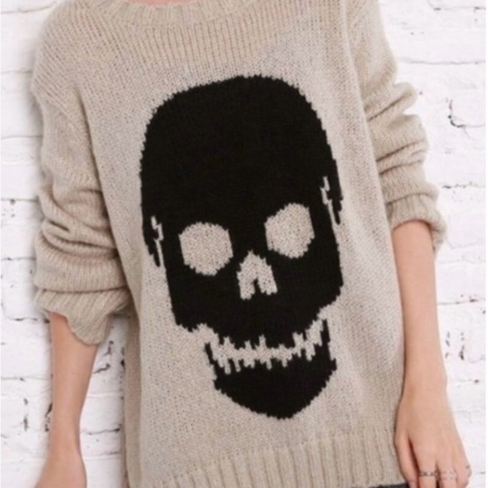 Wooden Ships Skull Sweater S/M